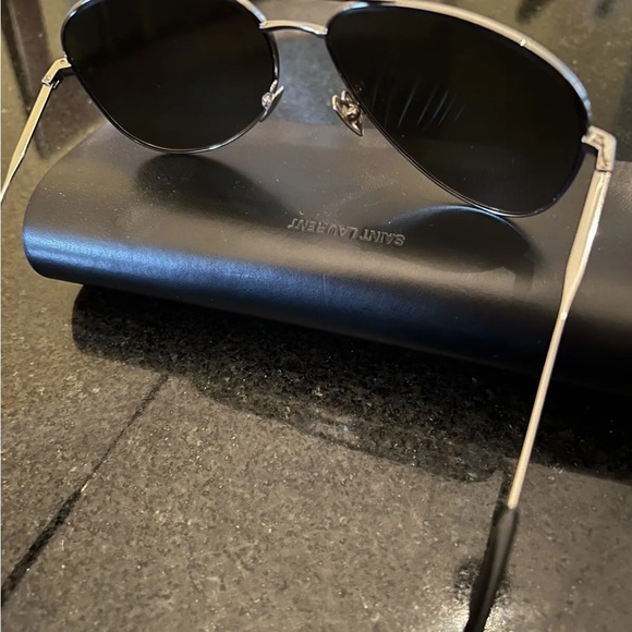 Saint Laurent Gold Aviators - Picture 10 of 16